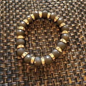 Grey Breaded Bracelet